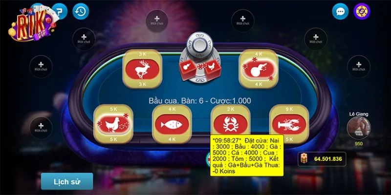 Cược Bầu Cua RIKVIP được bet thủ yêu thích bởi lối chơi đơn giản.